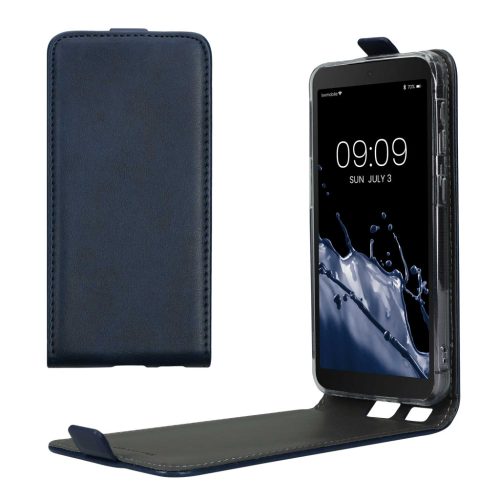 Etui Kwmobile do Samsung Galaxy Xcover 5, ciemnoniebieskie, eko-skóra/silikon, KWM000012NW002C