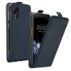 Etui Kwmobile do Samsung Galaxy Xcover 5, ciemnoniebieskie, eko-skóra/silikon, KWM000012NW002C