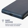 Etui Kwmobile do Samsung Galaxy A54 5G, ciemnoniebieskie, eko-skóra/silikon, KWM000018TT002C