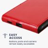 Etui Kwmobile do Samsung Galaxy A54 5G, czerwone, eko-skóra/silikon, KWM000018TT003C