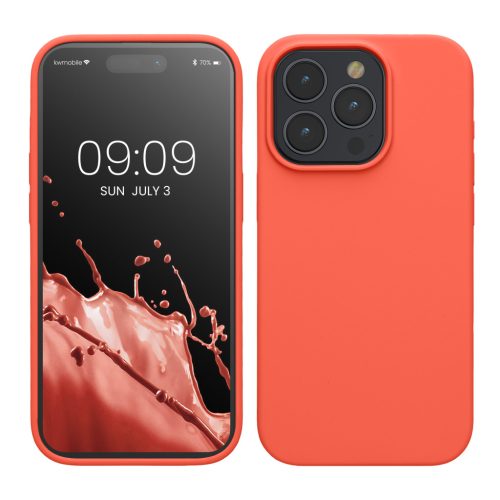Etui Kwmobile do Apple iPhone 15 Pro, różowe, silikonowe, KWM000020CC038C