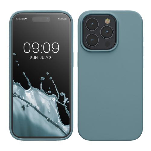 Etui Kwmobile do Apple iPhone 15 Pro, zielone, silikonowe, KWM000020CC043C