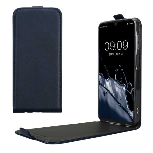 Etui Kwmobile do Samsung Galaxy A15 5G, ciemnoniebieskie, eko-skóra/silikon, KWM000021OM002C