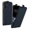Etui Kwmobile do Samsung Galaxy A15 5G, ciemnoniebieskie, eko-skóra/silikon, KWM000021OM002C
