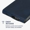 Etui Kwmobile do Samsung Galaxy A15 5G, ciemnoniebieskie, eko-skóra/silikon, KWM000021OM002C