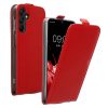 Etui Kwmobile do Samsung Galaxy A15 5G, czerwone, eko-skóra/silikon, KWM000021OM003C