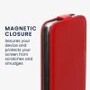Etui Kwmobile do Samsung Galaxy A15 5G, czerwone, eko-skóra/silikon, KWM000021OM003C