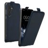 Etui Kwmobile do Samsung Galaxy A55 5G, ciemnoniebieskie, eko-skóra/silikon, KWM000021OP002C