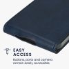Etui Kwmobile do Samsung Galaxy A55 5G, ciemnoniebieskie, eko-skóra/silikon, KWM000021OP002C