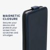 Etui Kwmobile do Samsung Galaxy A55 5G, ciemnoniebieskie, eko-skóra/silikon, KWM000021OP002C