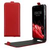 Etui Kwmobile do Samsung Galaxy A55 5G, czerwone, eko-skóra/silikon, KWM000021OP003C