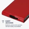 Etui Kwmobile do Samsung Galaxy A55 5G, czerwone, eko-skóra/silikon, KWM000021OP003C