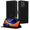 Zestaw etui i folii ochronnej Kwmobile do Apple iPhone 15 Pro, czarny, skóra ekologiczna/silikon, KWM000022VC001C