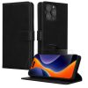 Zestaw etui i folii ochronnej Kwmobile do Apple iPhone 15 Pro, czarny, skóra ekologiczna/silikon, KWM000022VC001C