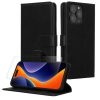 Zestaw etui i folii ochronnej Kwmobile do Apple iPhone 15 Pro Max, czarny, skóra ekologiczna/silikon, KWM000022VD001C