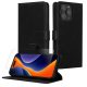 Zestaw etui i folii ochronnej Kwmobile do Apple iPhone 15 Pro Max, czarny, skóra ekologiczna/silikon, KWM000022VD001C