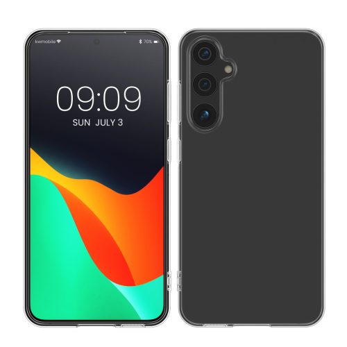 Etui Kwmobile do Samsung Galaxy A55 5G, przezroczyste, silikonowe, KWM000021VT001C
