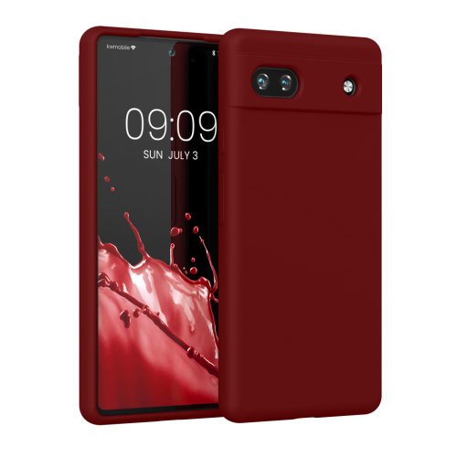 Etui Kwmobile do Google Pixel 6a, czerwone, silikonowe, KWM000015FZ060C