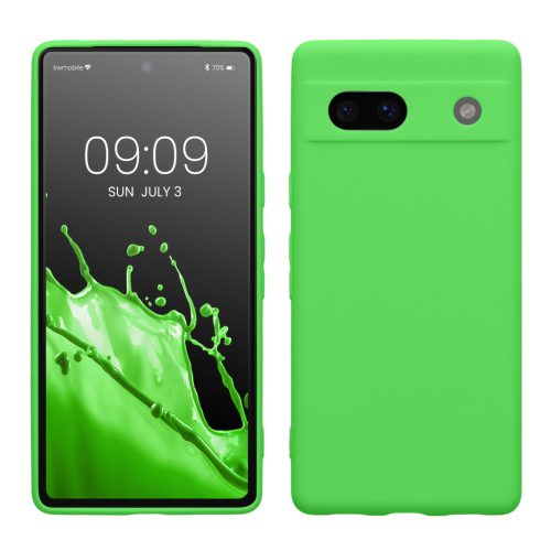 Etui Kwmobile do Google Pixel 7a, zielone, silikonowe, KWM000019YF042C