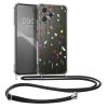 Etui Kwmobile ze smyczą do Xiaomi Redmi 12, wielokolorowe, silikonowe, KWM0000209P003C