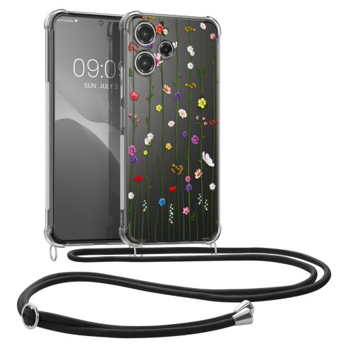 Etui Kwmobile ze smyczą do Xiaomi Redmi 12, wielokolorowe, silikonowe, KWM0000209P003C