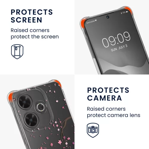 Etui Kwmobile ze smyczą do Xiaomi Redmi 13, wielokolorowe, silikonowe, KWM000020QL001C