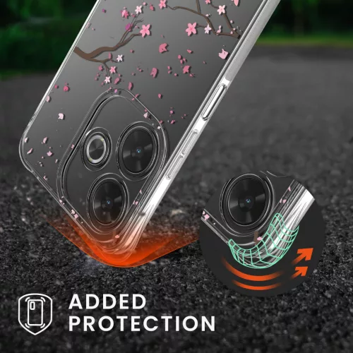 Etui Kwmobile ze smyczą do Xiaomi Redmi 13, wielokolorowe, silikonowe, KWM000020QL001C