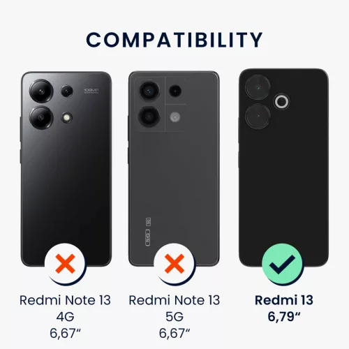 Etui Kwmobile ze smyczą do Xiaomi Redmi 13, wielokolorowe, silikonowe, KWM000020QL001C