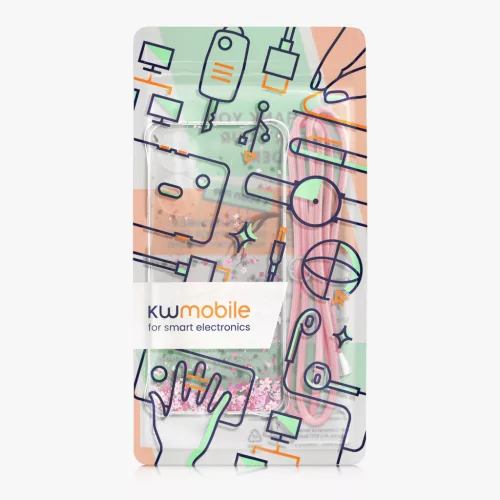 Etui Kwmobile ze smyczą do Xiaomi Redmi 13, wielokolorowe, silikonowe, KWM000020QL001C