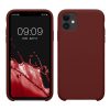 Etui Kwmobile do Apple iPhone 11, ciemnoczerwone, silikonowe, KWM000010EY113C