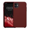 Etui Kwmobile do Apple iPhone 11, ciemnoczerwone, silikonowe, KWM000010EY113C