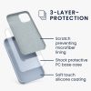 Etui Kwmobile do Apple iPhone 12 Mini, jasnoniebieskie, silikonowe, KWM000011JO069C