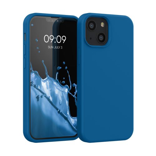 Etui Kwmobile do Apple iPhone 13 Mini, niebieskie, silikonowe, KWM000013OU061C