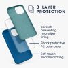 Etui Kwmobile do Apple iPhone 13 Mini, niebieskie, silikonowe, KWM000013OU061C