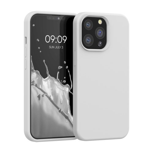 Etui Kwmobile do Apple iPhone 13 Pro, białe, silikonowe, KWM000013OX051C
