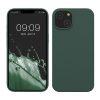 Etui Kwmobile do Apple iPhone 14, ciemnozielone, silikonowe, KWM000016NI050C