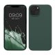 Etui Kwmobile do Apple iPhone 14, ciemnozielone, silikonowe, KWM000016NI050C
