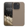 Etui Kwmobile do Apple iPhone 15 Pro, beżowe, silikonowe, KWM000020CC047C