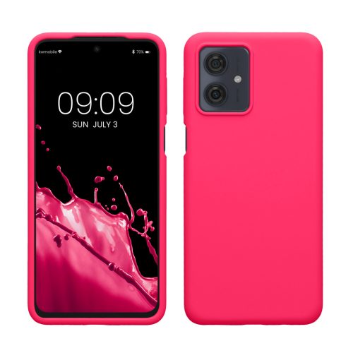 Etui Kwmobile do Motorola Moto G54, różowe, silikonowe, KWM000022NF011C