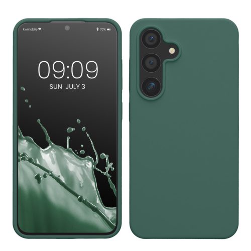 Etui Kwmobile do Samsung Galaxy S24, zielone, silikonowe, KWM000021KW023C