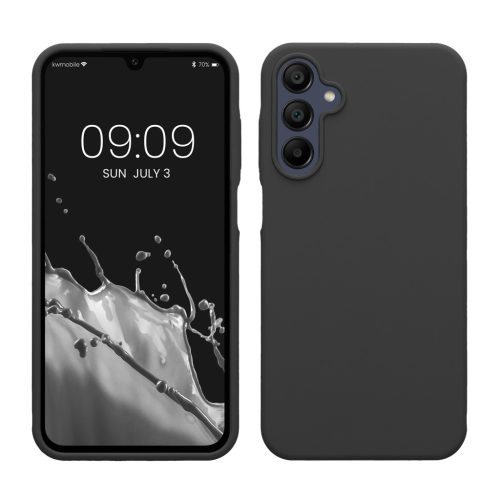 Etui Kwmobile do Samsung Galaxy A15 5G, ciemnoszare, silikonowe, KWM000021MF027C