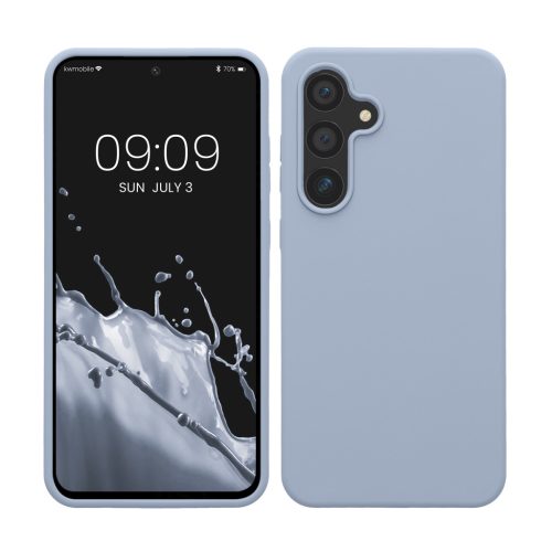 Etui Kwmobile do Samsung Galaxy S24 FE, jasnoniebieskie, silikonowe, KWM000021WA004C