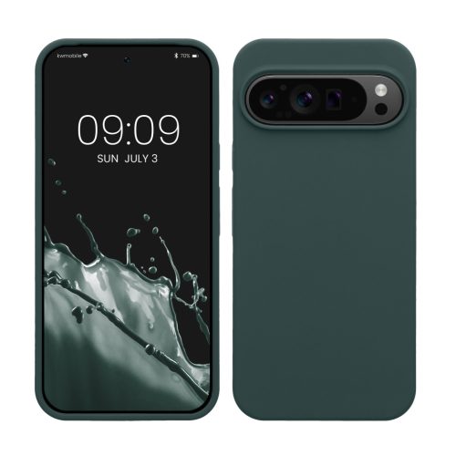 Etui Kwmobile do Google Pixel 9 Pro XL, zielone, silikonowe, KWM000020PV018C