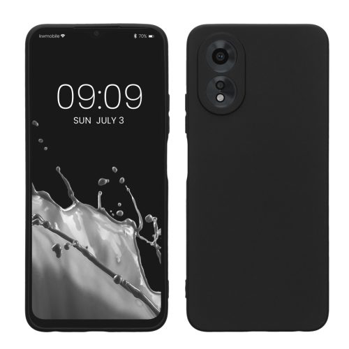 Etui Kwmobile do OPPO A38/A18, czarne, silikonowe, KWM000020QM001C