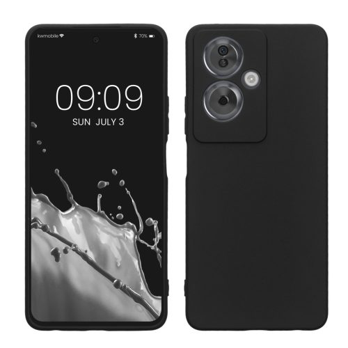 Etui Kwmobile do OPPO A79 5G, czarne, silikonowe, KWM000020QN001C