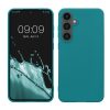 Etui Kwmobile do Samsung Galaxy S24 FE, niebieskie, silikonowe, KWM000021WC002C