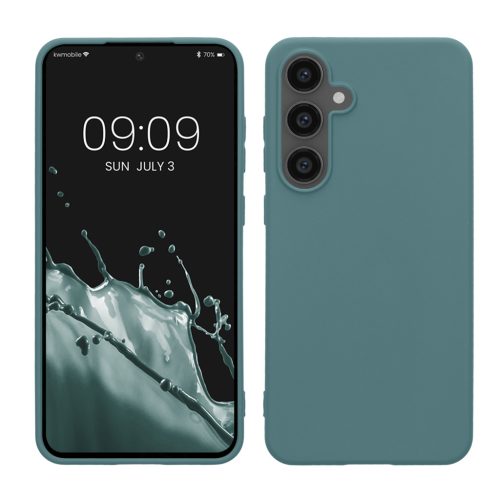 Etui Kwmobile do Samsung Galaxy S24 FE, jasnozielone, silikonowe, KWM000021WC006C