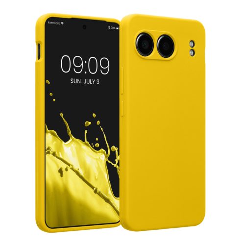 Etui Kwmobile do OnePlus Nord 4, żółte, silikonowe, KWM000022VH004C