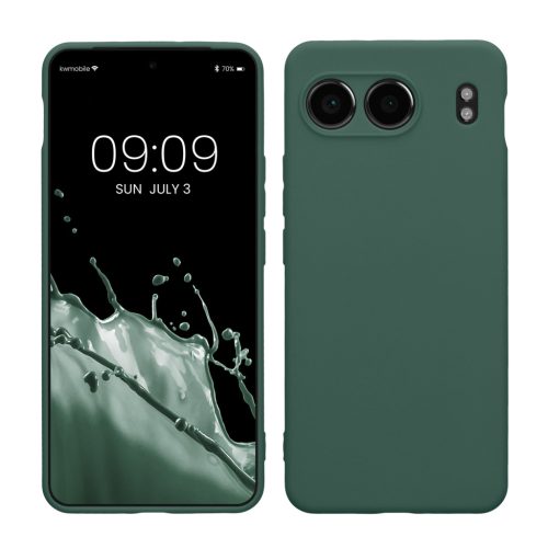 Etui Kwmobile do OnePlus Nord 4, zielone, silikonowe, KWM000022VI004C