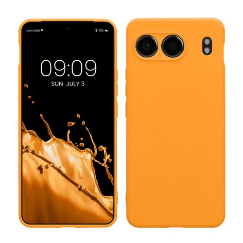 Etui Kwmobile do OnePlus Nord 4, pomarańczowe, silikonowe, KWM000022VI005C